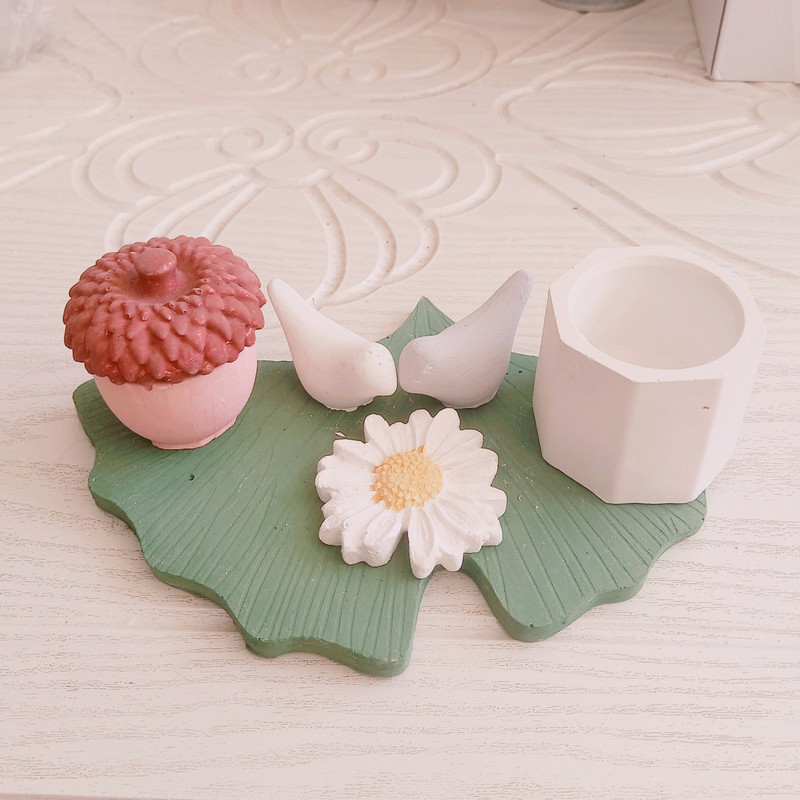 شمعدان سرامیکی مدل بلوط