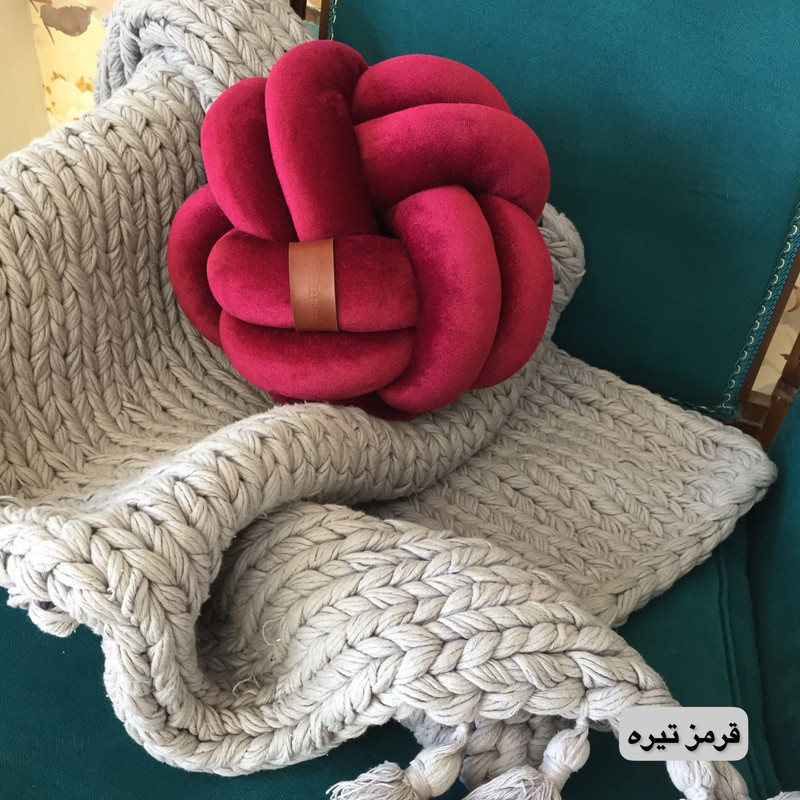 کوسن مدل گره ای مخمل