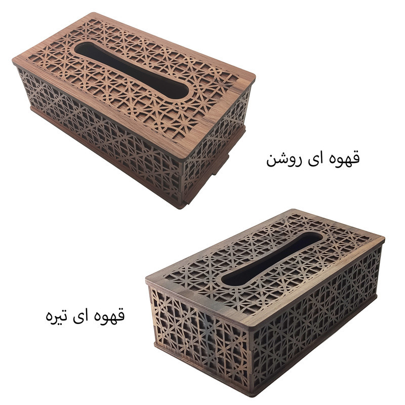 جعبه دستمال کاغذی تکچین کالا مدل MD-2