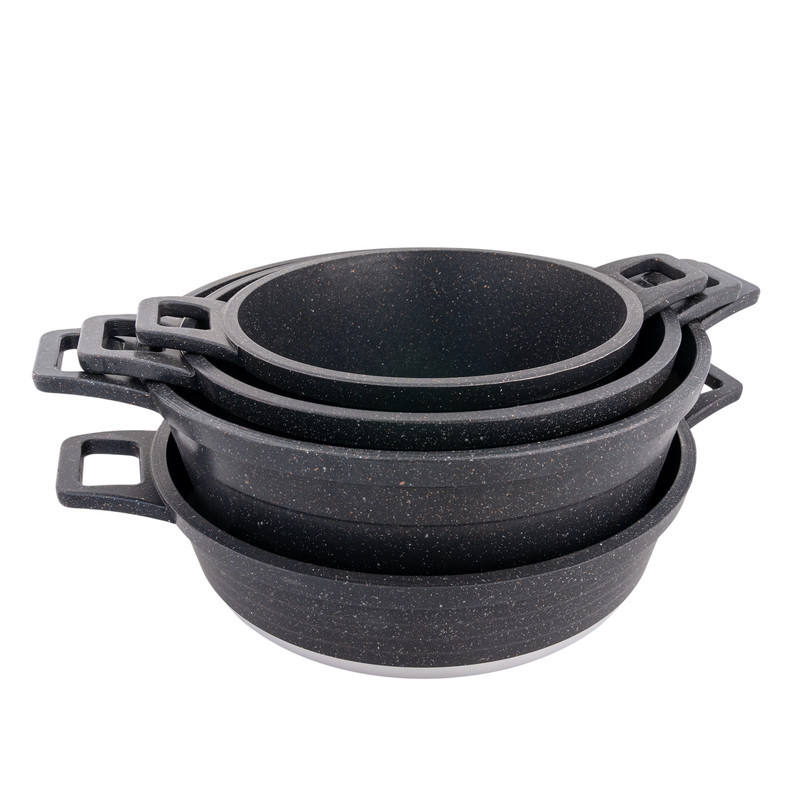 سرویس قابلمه گرانیتی 8 پارچه نیو لایف مدل AFRA-6309