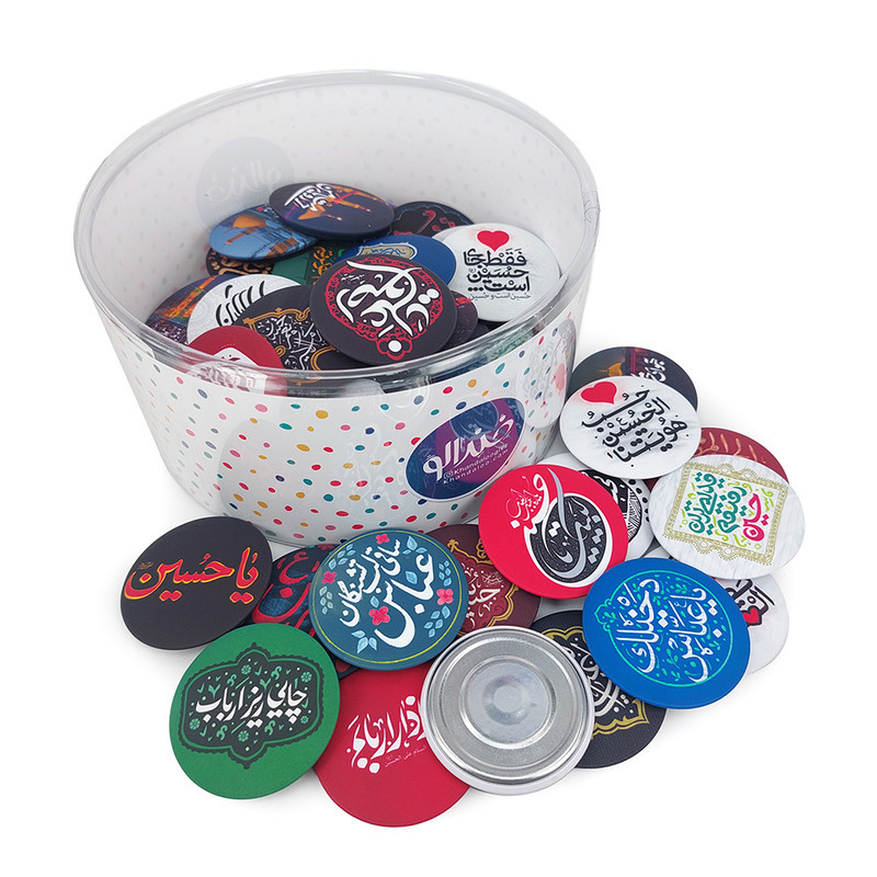 مگنت خندالو مدل محرم و اربعین امام حسین کد 45 بسته 49 عددی