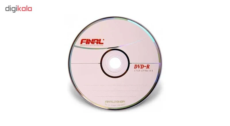 دی وی دی خام فینال مدل DVD-R بسته 50 عددی