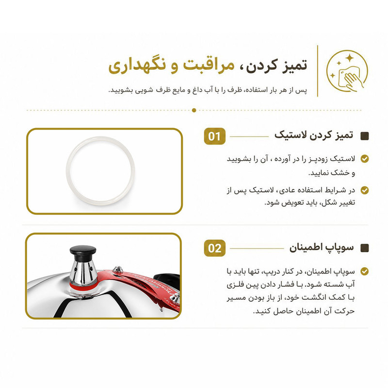 زودپز آپادانا مدل TitanChef کفی 5 لایه گنجایش 7 لیتر