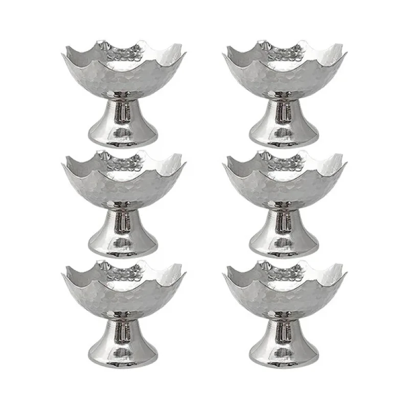 ست 6 تکه هفت سین مسی مدل خورشیدی کروم کد ZH135.2
