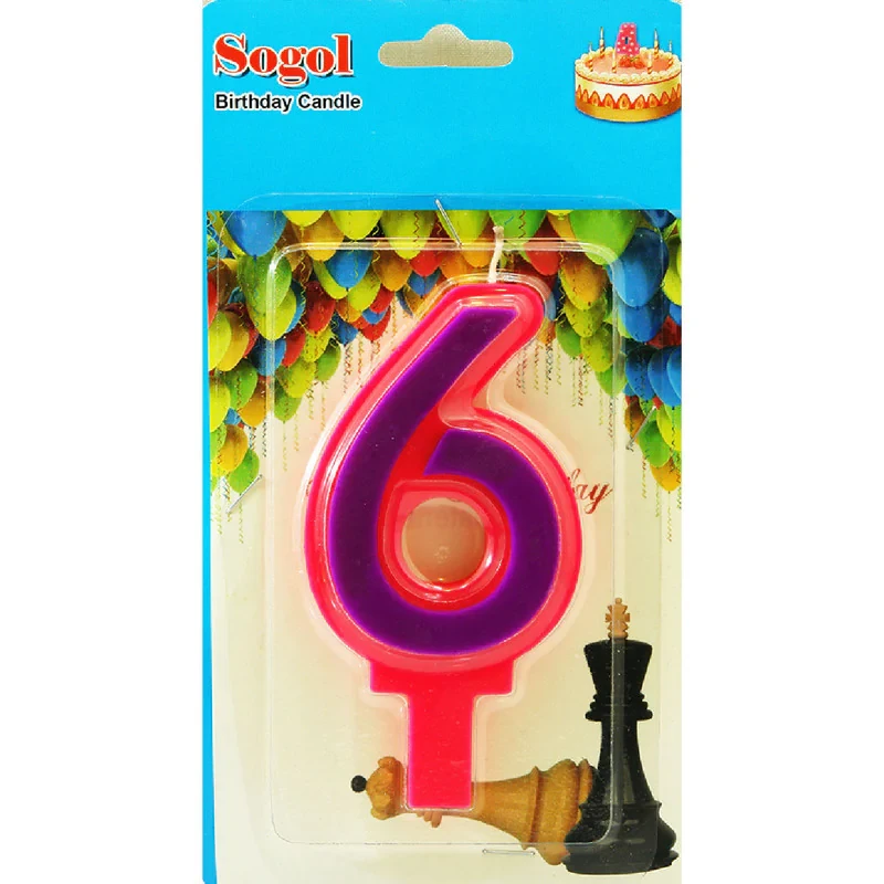 شمع سوگل طرح عدد 6