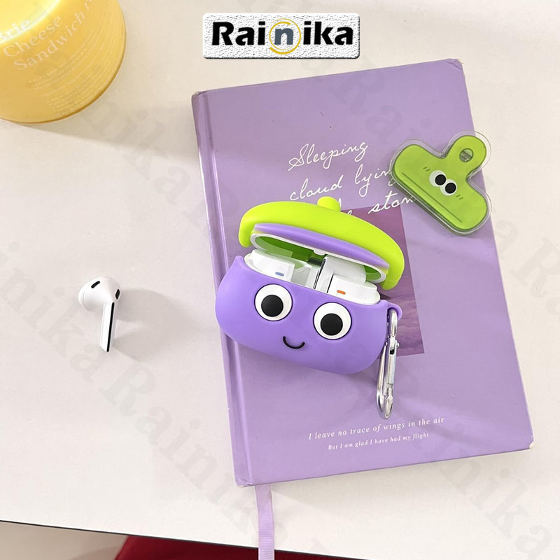 کاور رینیکا مدل Galaxy 3Pro Eggplant مناسب برای کیس هدفون سامسونگ Galaxy Buds 3  Buds 3 Pro (2024)  Buds 3 Fe (2025)