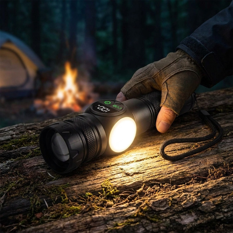 چراغ قوه دستی مدل ES-LIGHT با نور مهتابی
