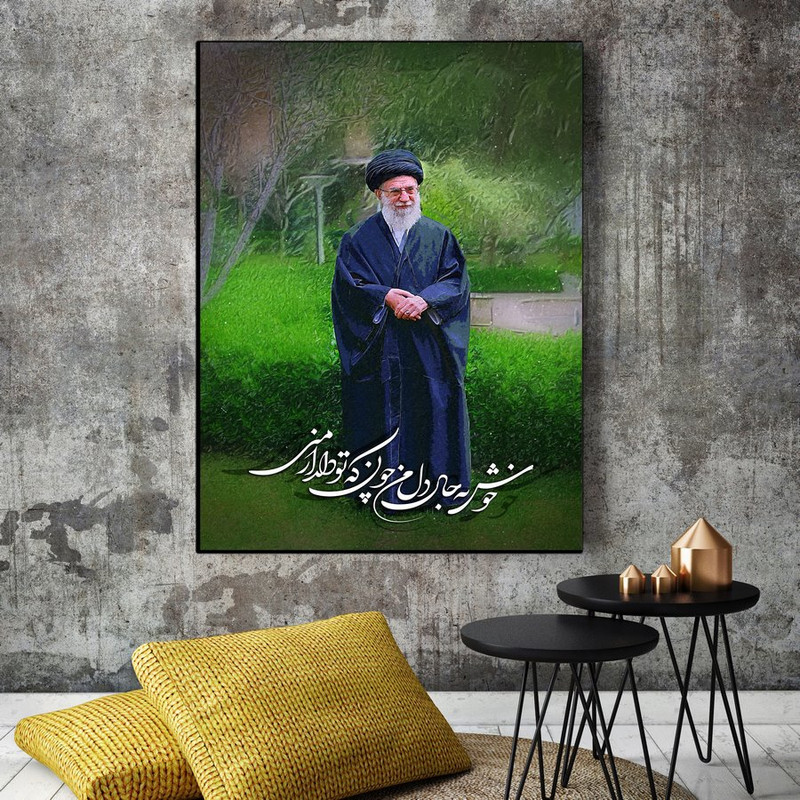 تابلو شاسی بکلیت طرح رهبری آیت الله خامنه ای مدل SH-12160
