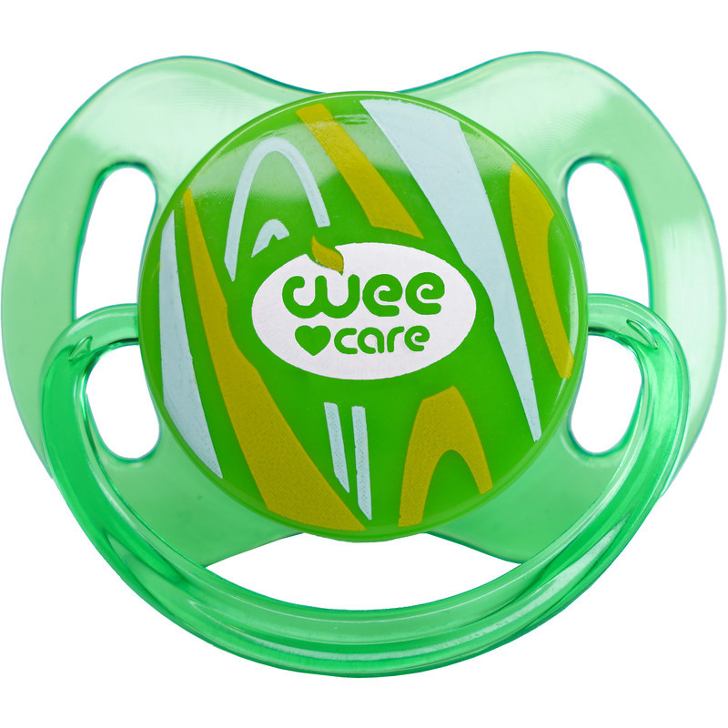 پستانک ارتودنسی وی کر مدل دربدار شفاف دسته دار  Comfort سایز 0-3 ماه کد P144