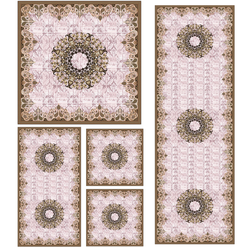 ست رومیزی  5 تکه طرح سنتی کد 912