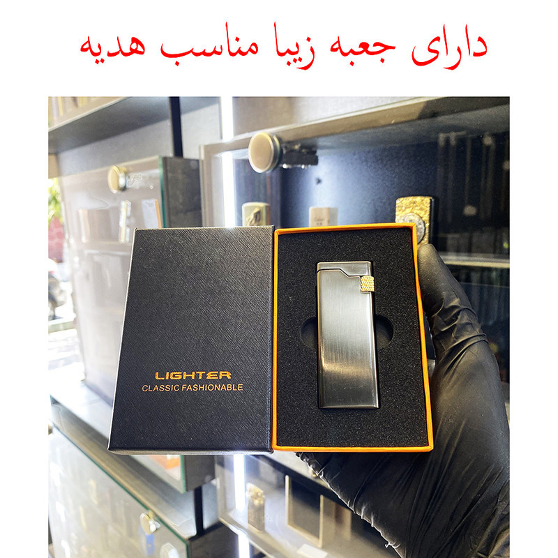 فندک گازی مدل چرخ بغلزن باریک کلاسیک کد 789