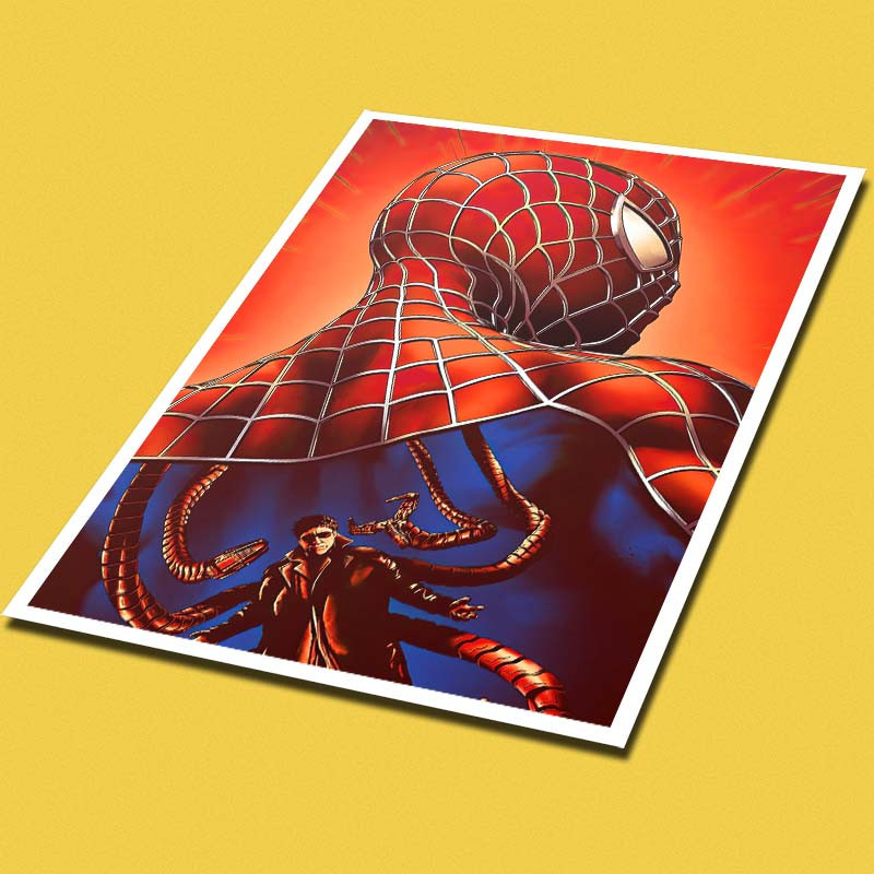 پوستر کارنيکا طرح Man-مرد عنکبوتی Spider کد 14493 مجموعه 8 عددی
