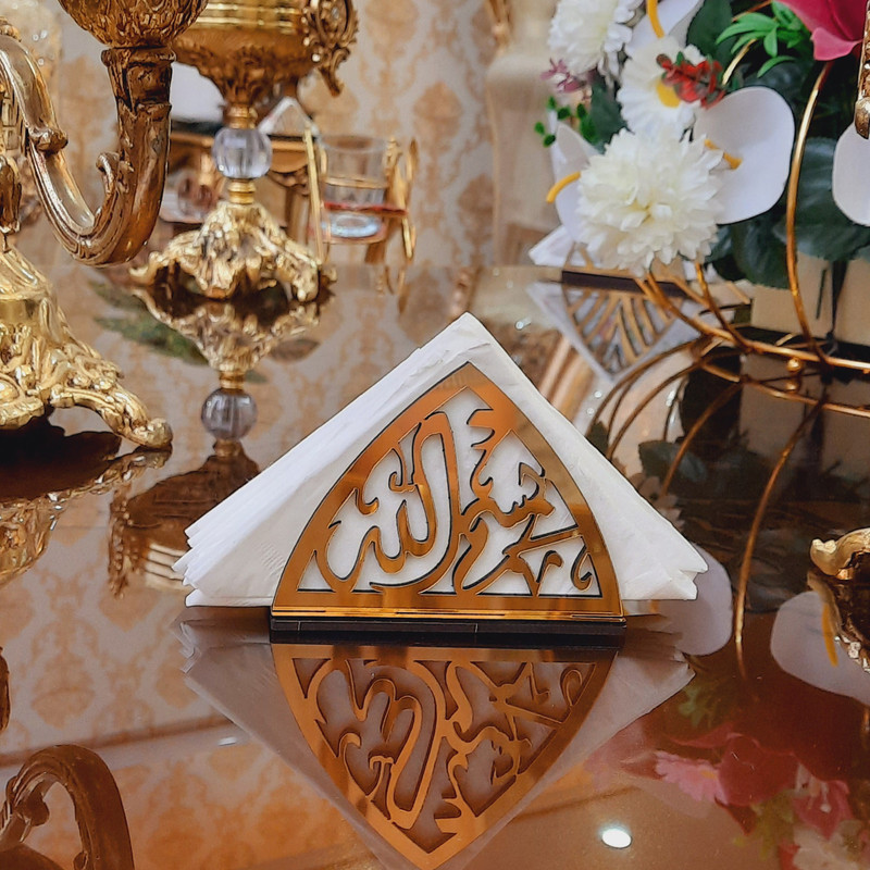 جای دستمال کاغذی تیکما مدل مذهبی کد KIT D2B بسته 2 عددی