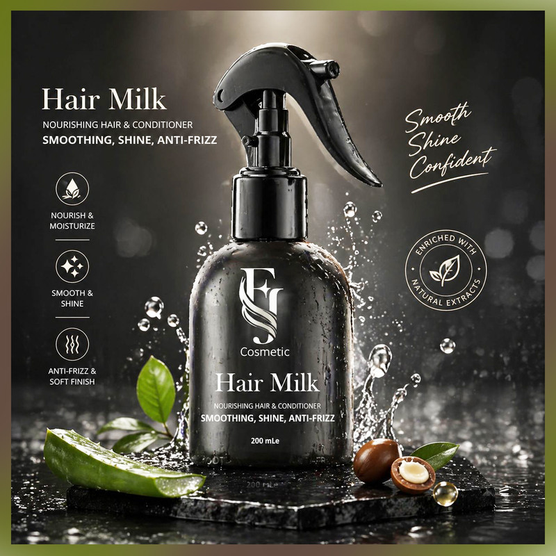 اسپری صاف کننده و ضد وز مو افجه مدل HAIR MILK06 حجم 200 میلی لیتر مجموعه 6 عددی