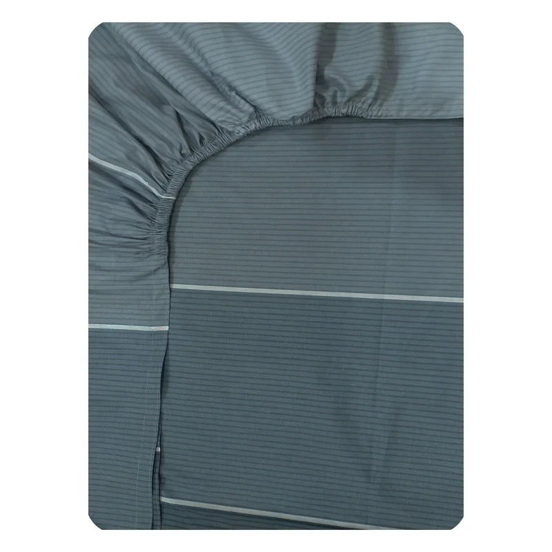 ملحفه کتان نخ رزین تاژ مدل اسپرت کد M102-1 یک نفره سایز 200x90 سانتی‌متر