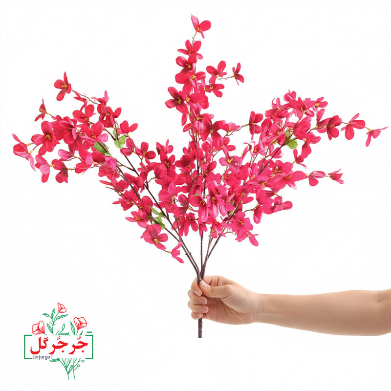 گل مصنوعی جُرجُرگل مدل بوته شکوفه درختی