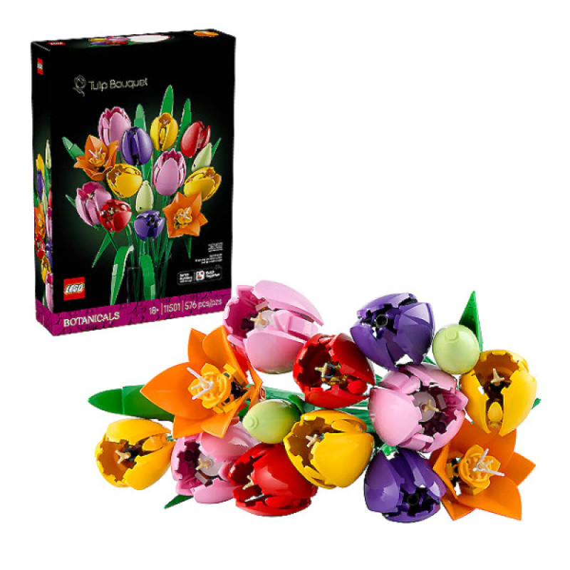 لگو 576 تکه سری بوتانیکال مدل Tulip Bouquet 11501