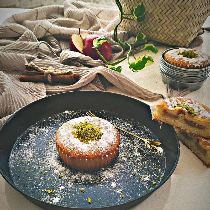 کپسول کاپ کیک مدل پای سیب بسته 300 عددی