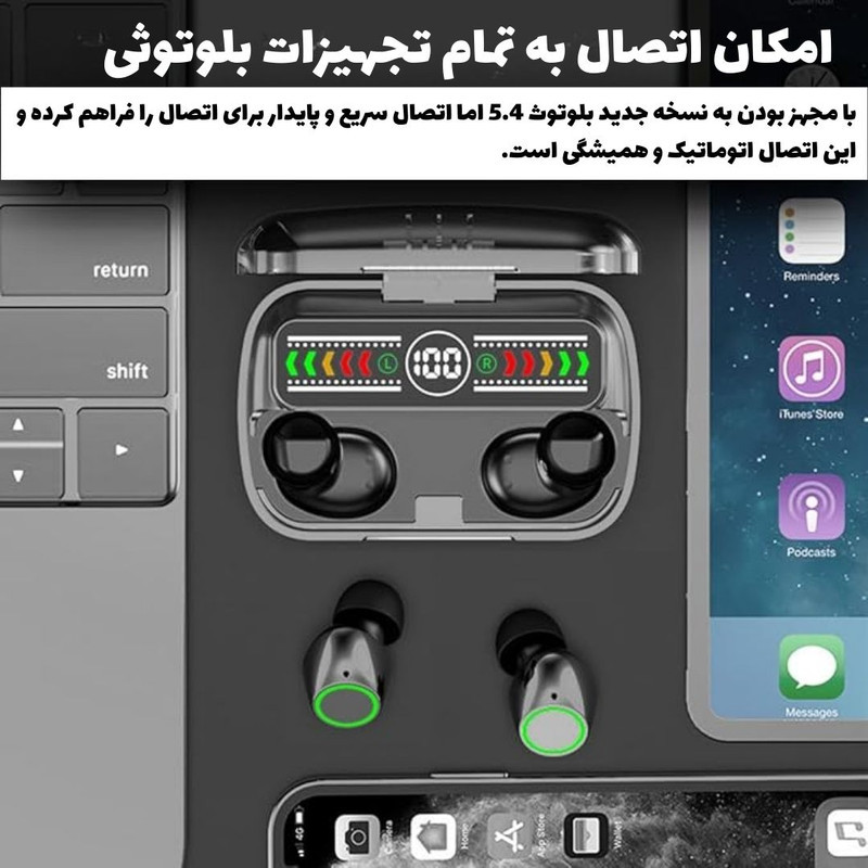 هدفون بلوتوثی پی ام ام مدل PM1OO