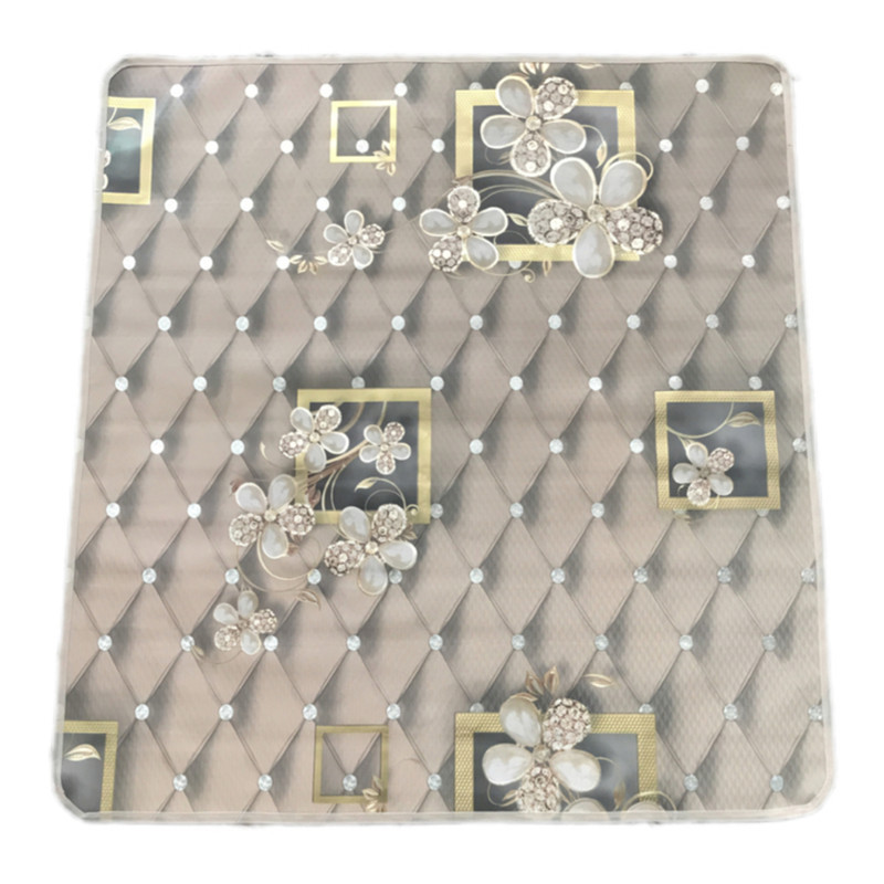 سفره 8 نفره مدل لایت طرح پشت نخی سایز 140×140 سانتی متر کد 04