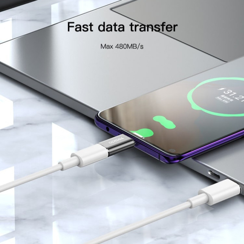 مبدل لایتنینگ به USB-C یسیدو مدل GS22