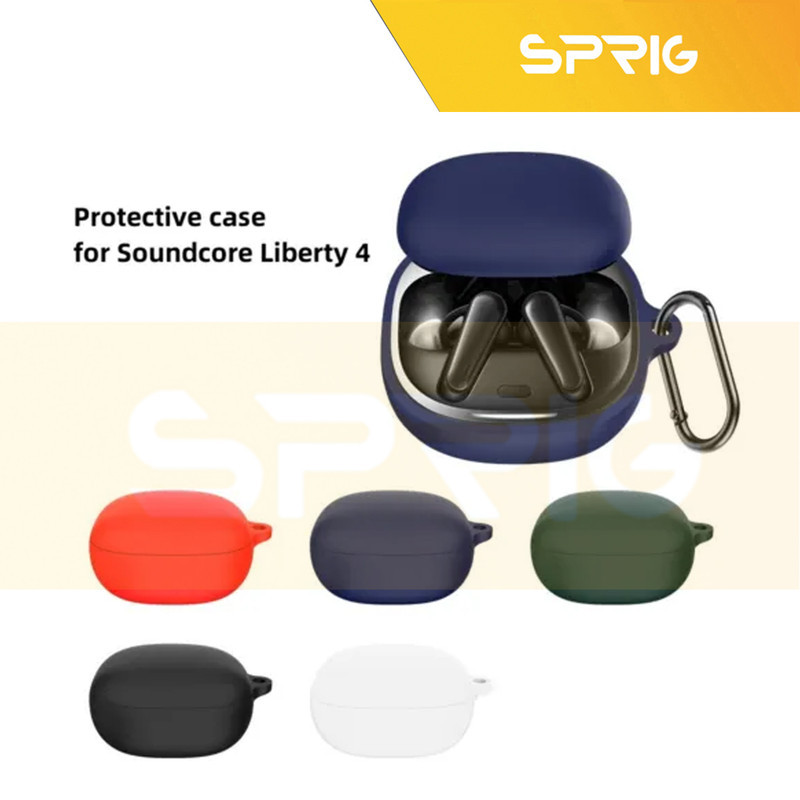 کاور اسپریگ مدل Silicon-SP مناسب برای کیس هدفون بی سیم انکر Soundcore Liberty 4
