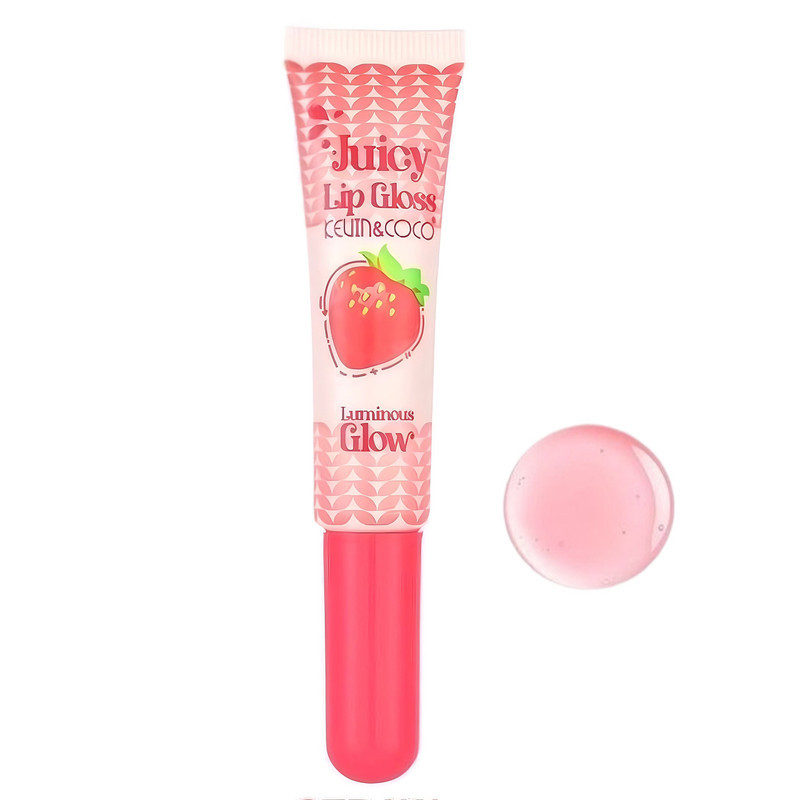 لیپ گلاس براق کوین اند کوکو مدل straw berry شماره 06