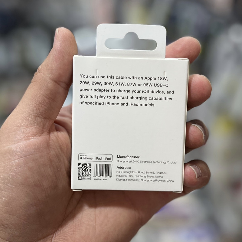 کابل تبدیل USB-C به لایتنینگ الدینو مدل  iPhone 13 Pro Max طول 1 متر