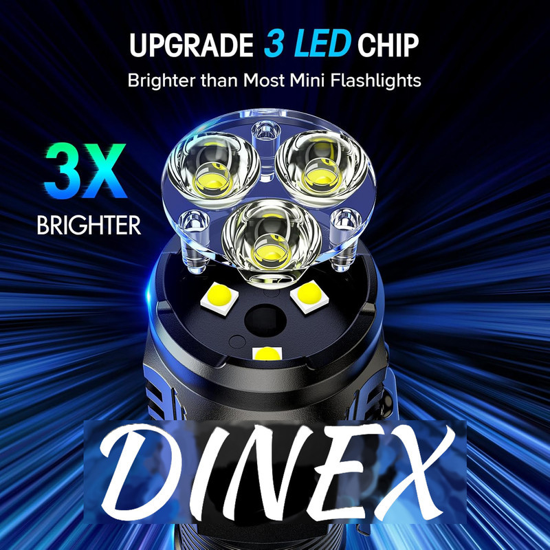 چراغ قوه دینکس مدل ضد آب  DX-105 با نور مهتابی