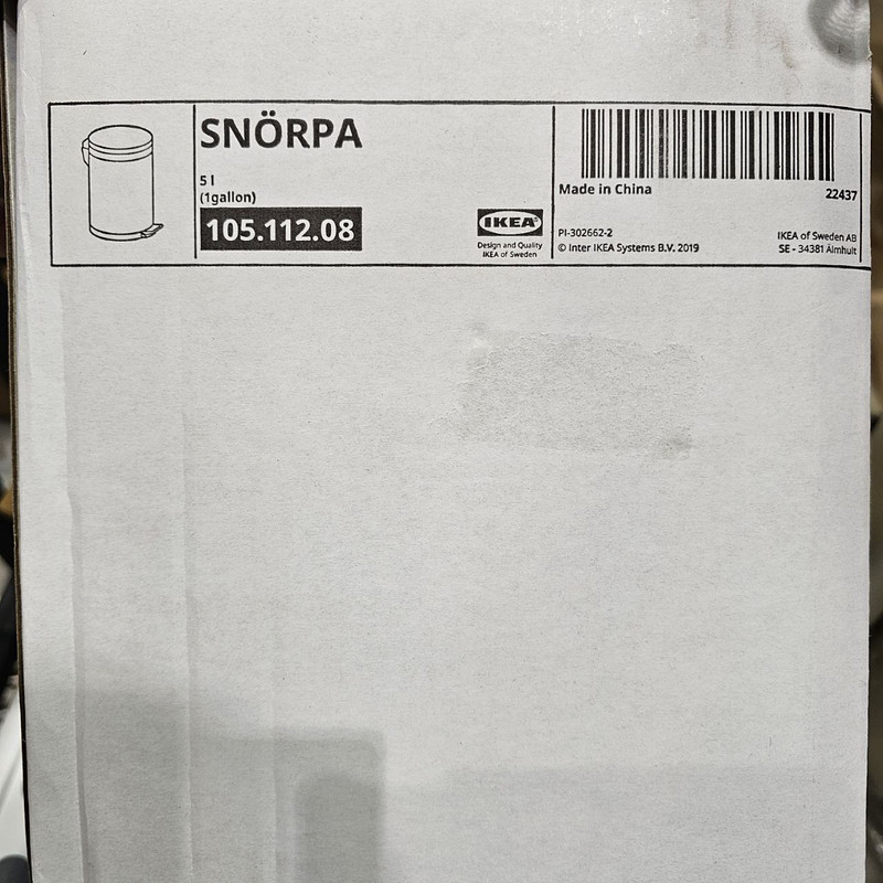 سطل زباله پدالی ایکیا مدل SNORPA