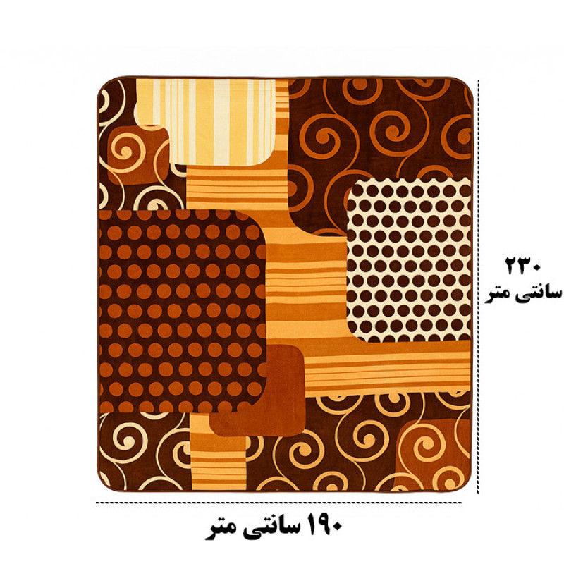 پتو 2 نفر مدل TS-11355 سایز 230x190 سانتی‌متر