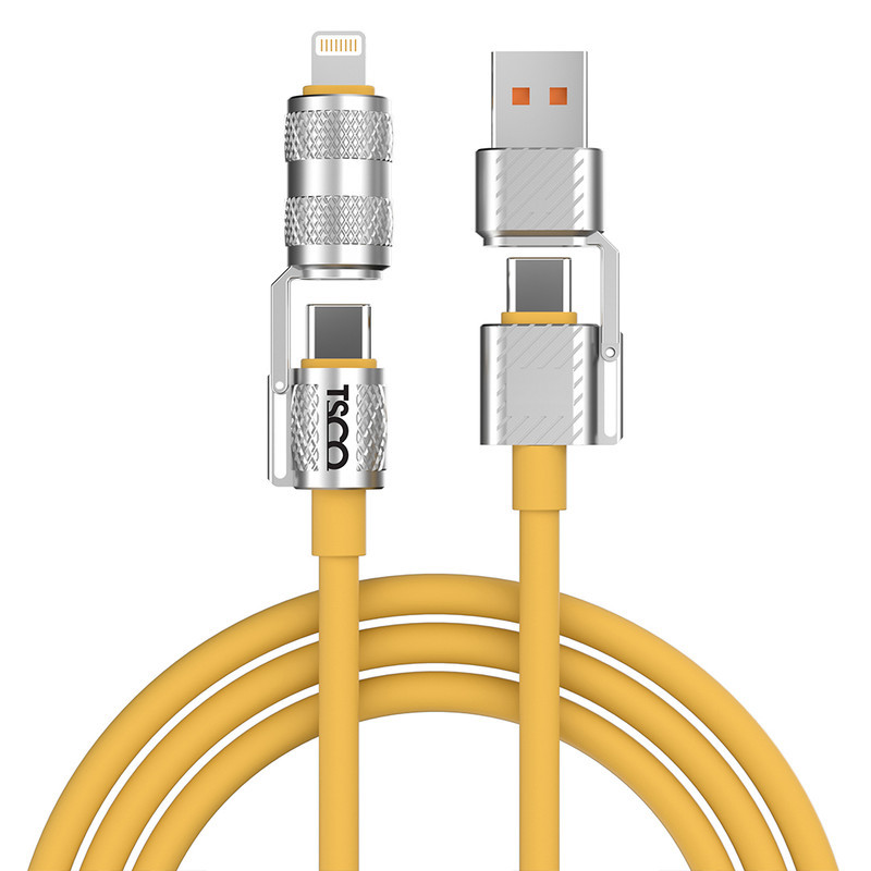 کابل تبدیل USBUSB-C به لایتنینگUSB-C تسکو مدل GCA 240W طول 1.2 متر