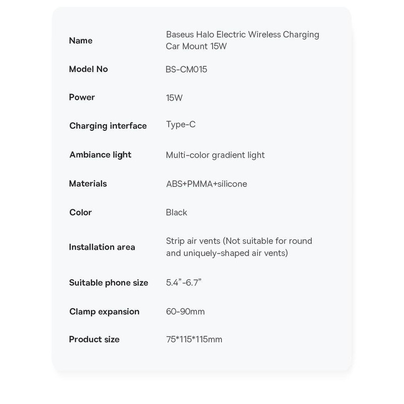 نگهدارنده گوشی موبایل باسئوس مدل Halo Electric