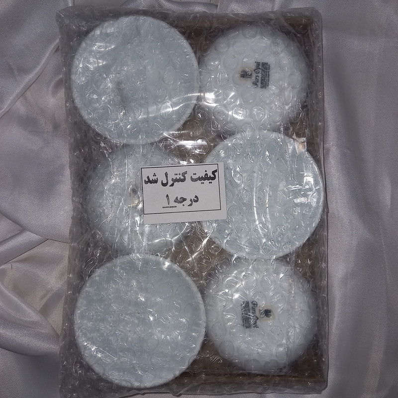پیاله پارس اپال مدل 124 درجه یک بسته 6 عددی