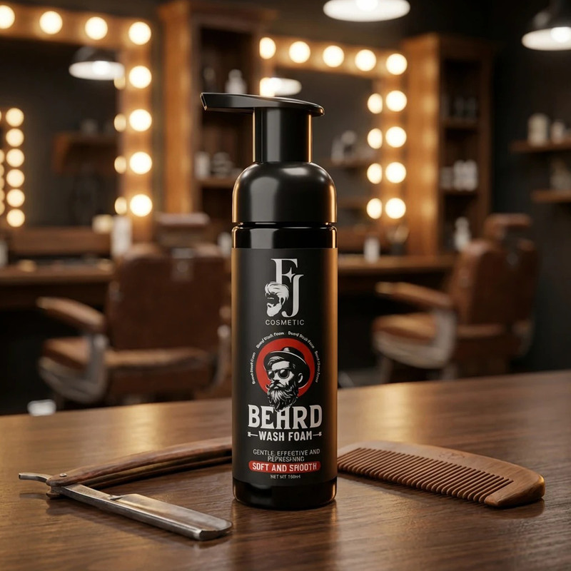 شامپو شست و شوی ریش و سبیل افجه مدل BEARD-WfA مناسب برای انواع مو حجم 150 میلی لیترهمراه با کرم نرم کننده ریش و سبیل افجه مدل Balm01 مناسب برای انواع مو با حجم 50 میلی‌لیتر