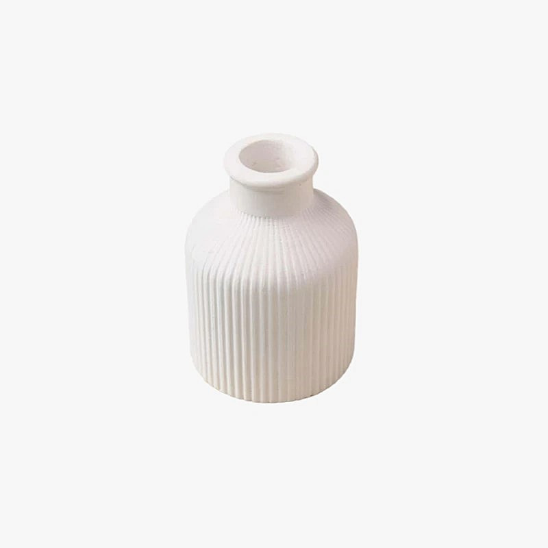 گلدان دکوری رومیزی مینیمال مدل کد 001، ابعاد 7×7×9 سانتی‌متر، وزن 360 گرم