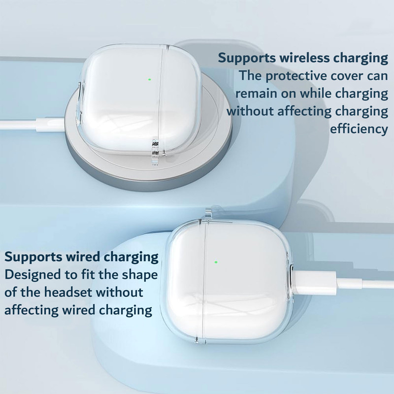 کاور هاپلایت مدل Clear Transparent HL مناسب برای کیس اپل AirPods 4