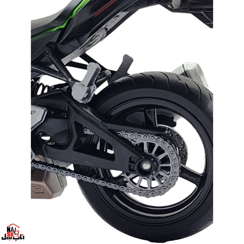 موتور بازی ولی مدل فنردار فرمان متحرک Kawasaki Ninja ZX10R به همراه جاسوئیچی