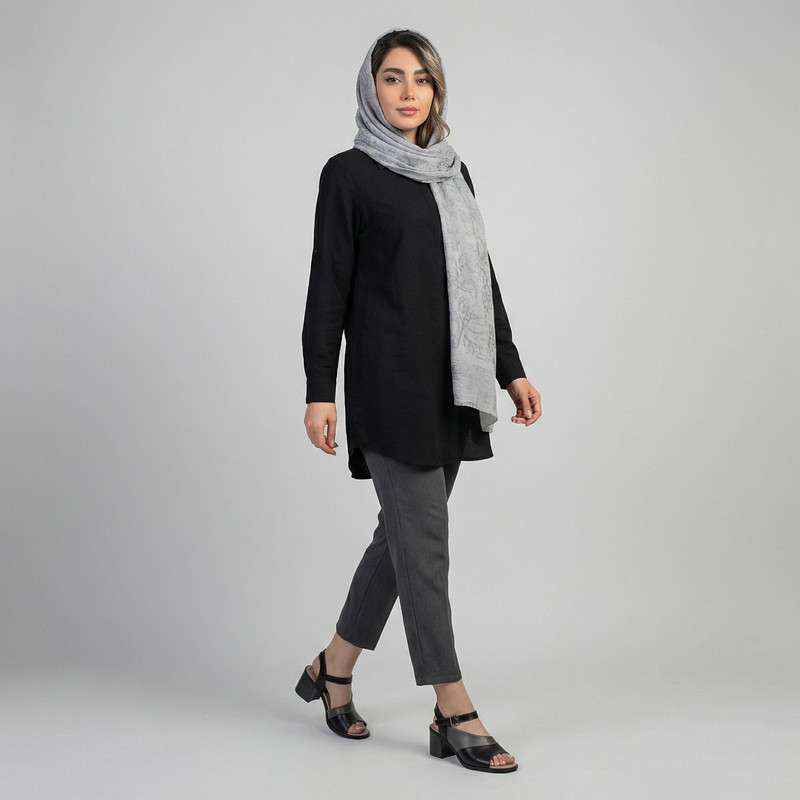 صندل زنانه چرم وحید مدل پاریسن کد 8435