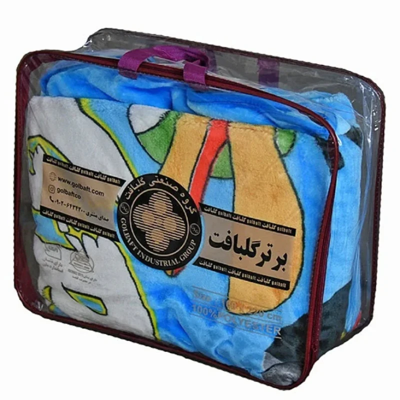 پتو گلبافت طرح‌ عروسكي سايز 160x220 سانتي متر