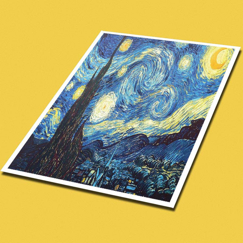 پوستر کارنيکا طرح نقاشی‌های ون‌گوگ Van Gogh Paintings کد 21265 مجموعه 8 عددی