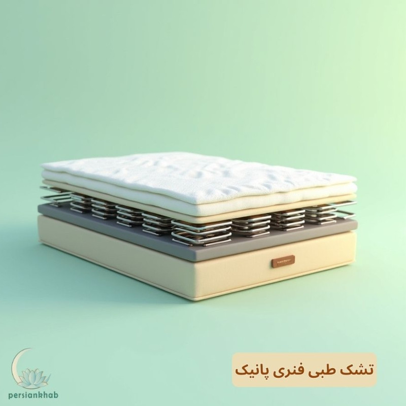 تشک طبی فنری رویال مدل پانیک دو نفره سایز 200×160 سانتی متر