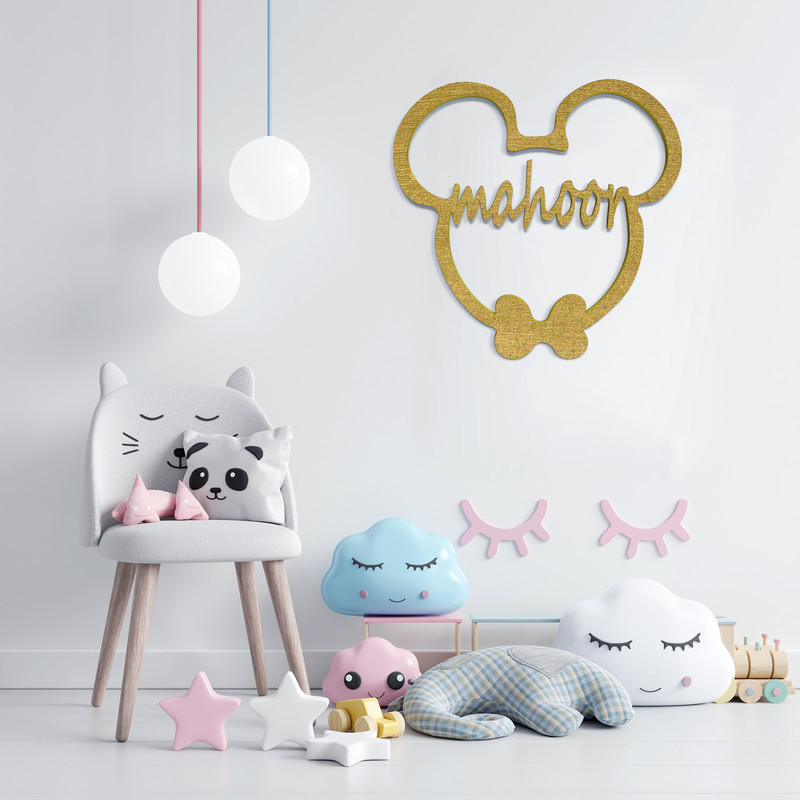 دیوارکوب آرتافرین مدل اسم ماهور طرح Mickey Mouse