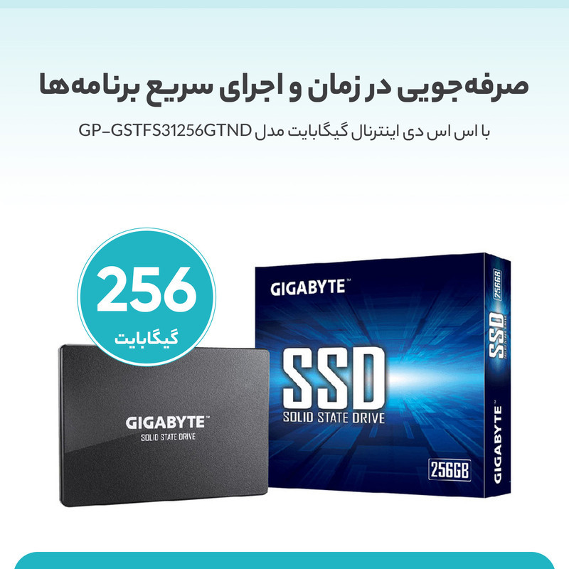 اس اس دی اینترنال گیگابایت مدل GP-GSTFS31256GTND ظرفیت 256 گیگابایت