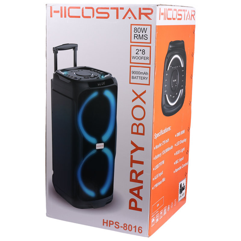 اسپیکر بلوتوثی قابل حمل هایکو استار مدل Party Box HPS-8016