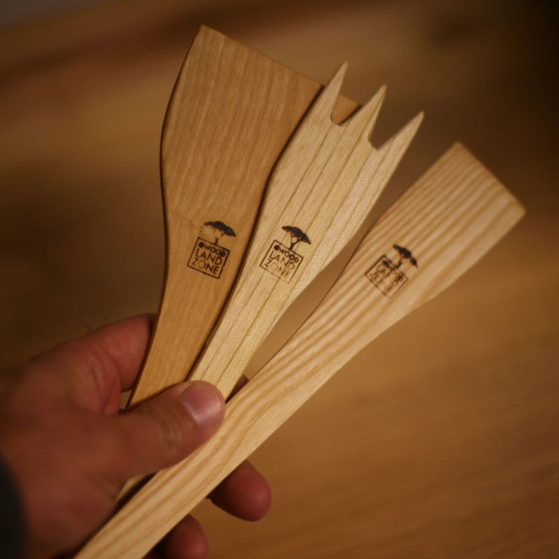 سرویس کفگیر و ملاقه 3 پارچه مدل wood