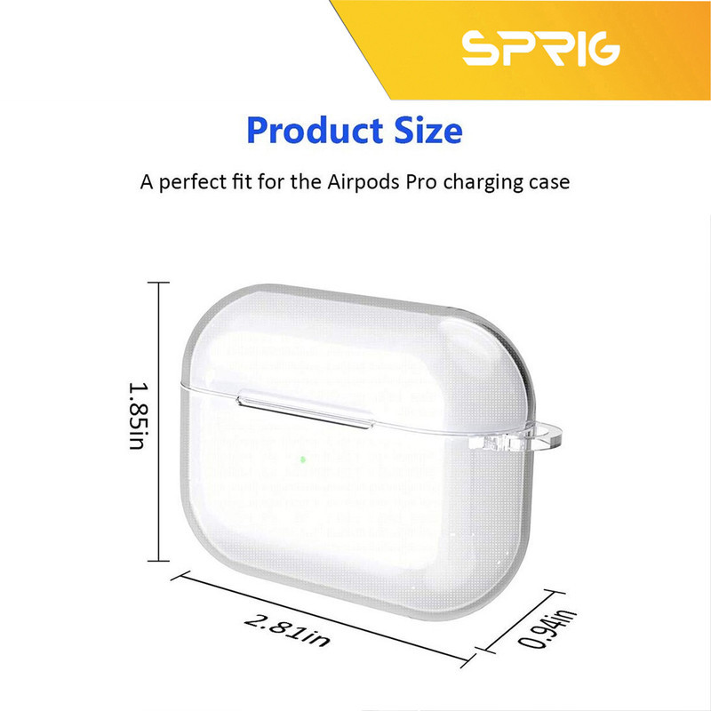 کاور اسپریگ مدل Transparent Guard مناسب برای کیس اپل ایرپاد Airpod Pro  Airpod pro 2
