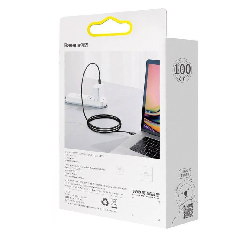 کابل USB-C به USB-C باسئوس مدل Superior-100W طول 1 متر