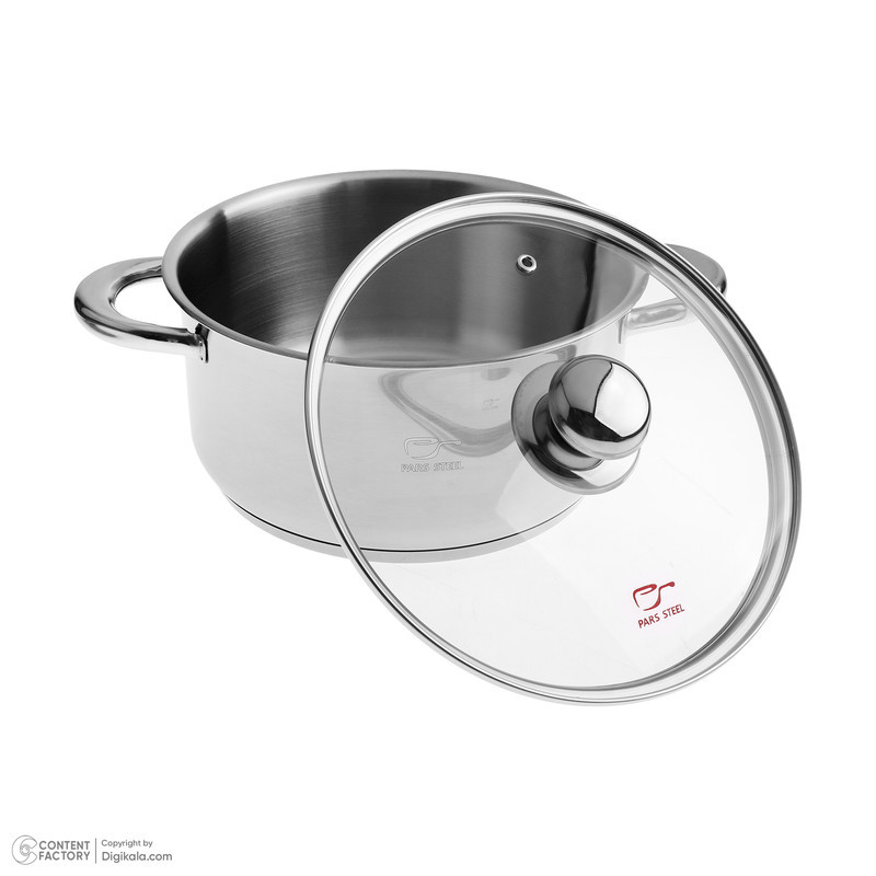 سرویس تابه و قابلمه 3 پارچه پارس استیل مدل فلزی کد 2428