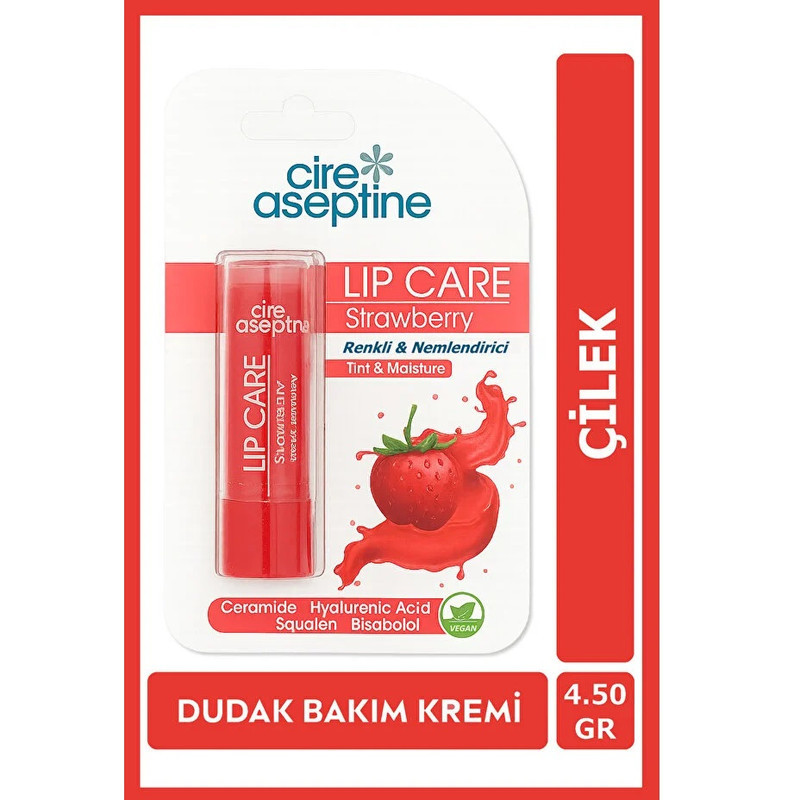 بالم لب  سیر آسپتین مدل عصاره توت فرنگی وزن 4.5 گرم